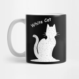 white cat Mug